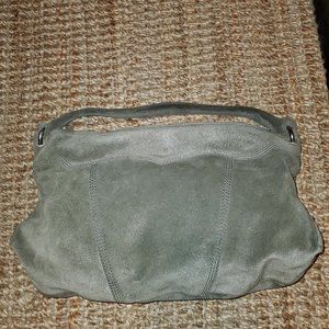Gray Suede Handbag